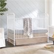 Namesake Classic Abigail 3-in-1 Convertible Iron Crib in Washed White