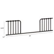 Namesake Classic Abigail Metal Toddler Bed Conversion Kit in Vintage Iron Brown