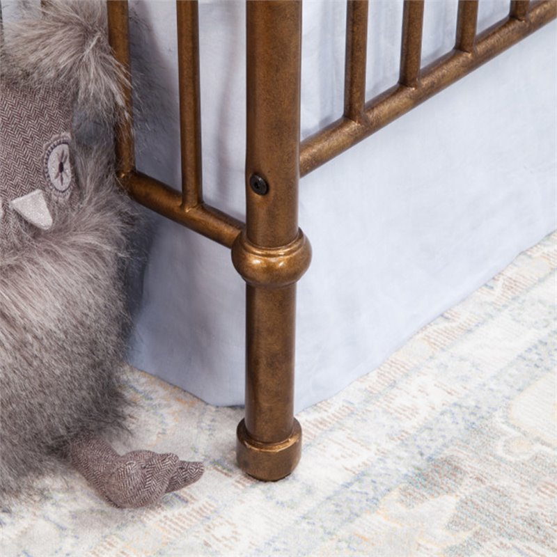 Namesake Classic Abigail 3-in-1 Convertible Crib in Vintage Gold
