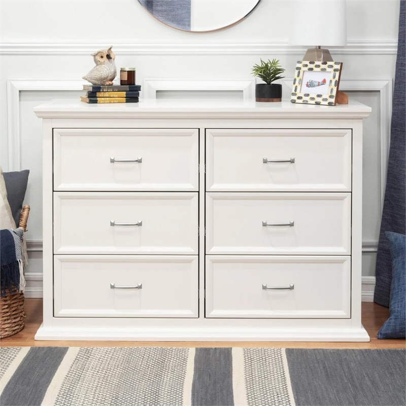 Namesake Classic Foothill 6-Drawers Pine Wood Double Dresser in