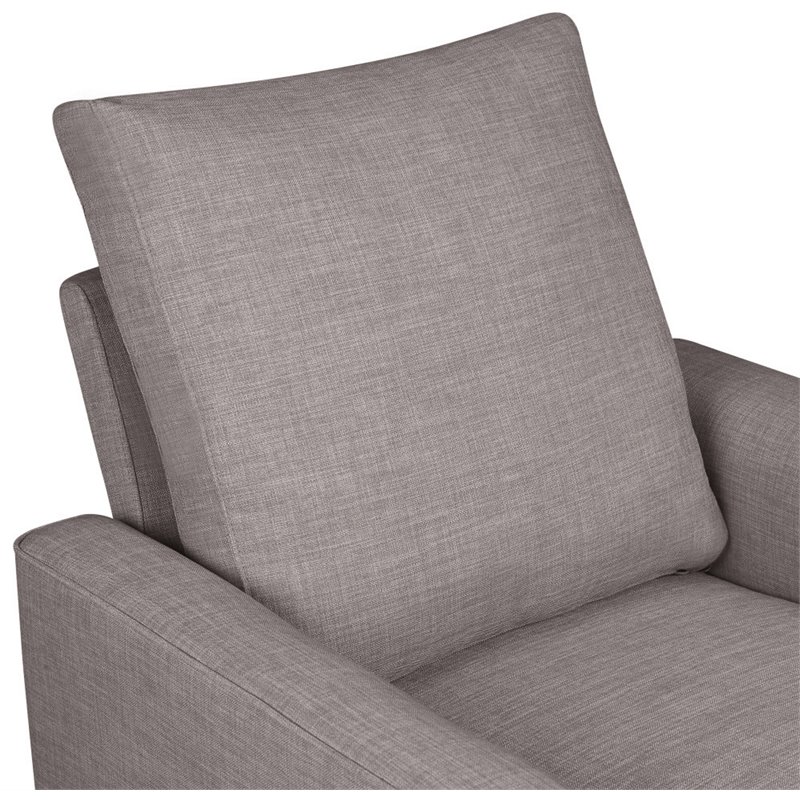 million dollar baby alden swivel glider in feather grey