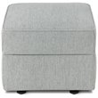 Namesake Classic Willa Alden Gliding Ottoman in Light Gray Weave Fabric