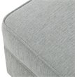 Namesake Classic Willa Alden Gliding Ottoman in Light Gray Weave Fabric