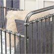 Namesake Classic Abigail 3-in-1 Metal Convertible Crib in Vintage Silver