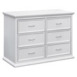 Namesake Foothill Louis Pine Wood 6-Drawer Assembled Dresser in Cloud Gray