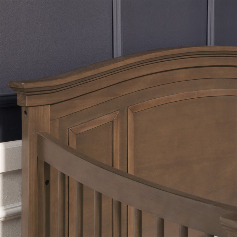 Namesake Classic Durham 4-in-1 Wood Convertible Crib in Derby Brown