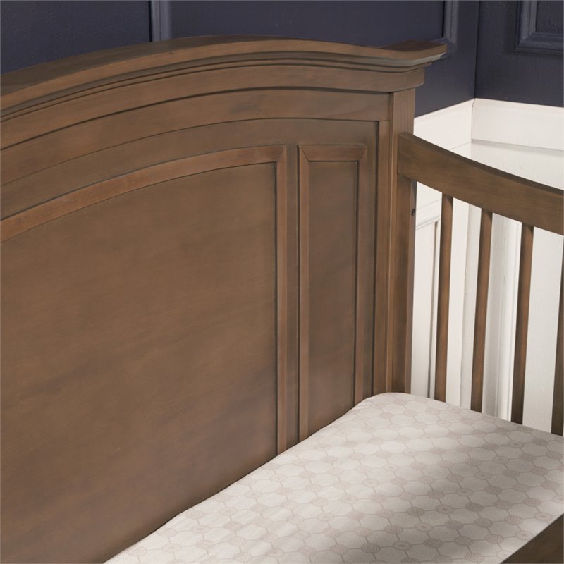 Namesake Classic Durham 4-in-1 Wood Convertible Crib in Derby Brown