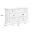 Namesake Classic Durham 7-Drawer Wood Dresser in Warm White
