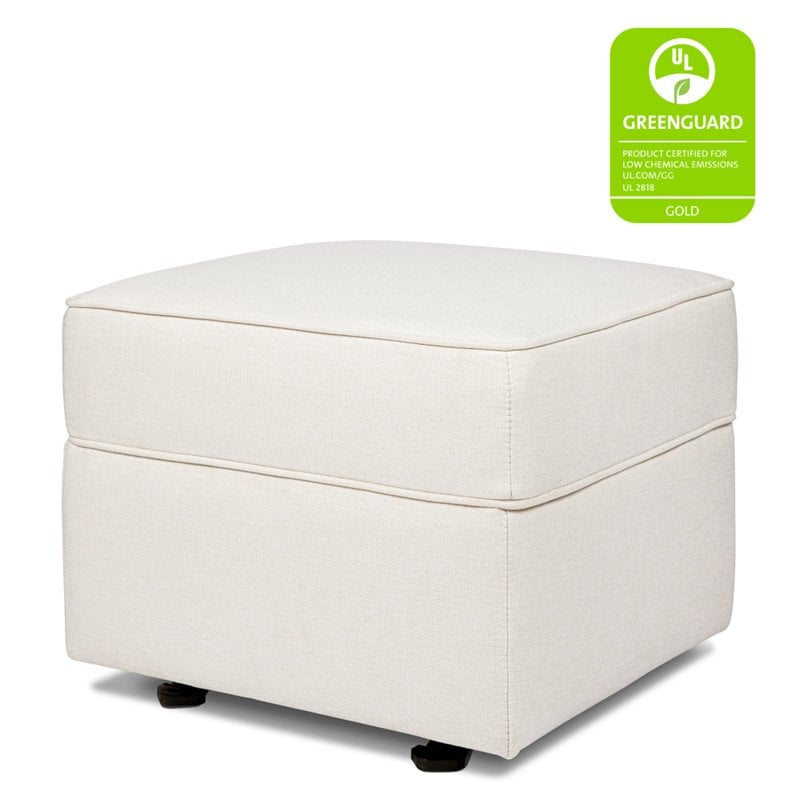 Namesake Classic Willa-Alden Gliding Ottoman In Cream Eco-Weave