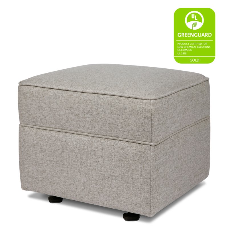 Namesake Classic Willa-Alden Gliding Ottoman In Grey Eco-Weave