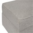 Namesake Classic Willa-Alden Gliding Ottoman In Grey Eco-Weave