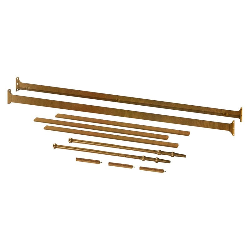Namesake Classic Noelle Full Size Bed Metal Conversion Kit in Vintage Gold
