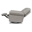 Namesake Linden Fabric Upholstered Electronic Recliner-Swivel Glider in Gray