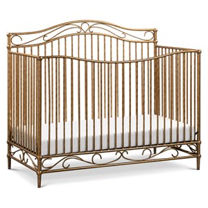 million dollar baby classic noelle 4-in-1 convertible crib in vintage gold