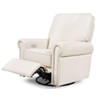 Namesake Linden Fabric Upholstered Electronic Recliner-Swivel Glider in Cream