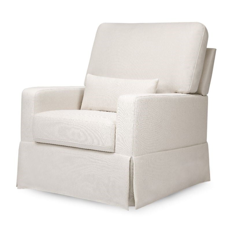 Namesake Classic Crawford Pillowback Comfort Swivel Glider in Cream