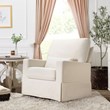 Namesake Classic Crawford Pillowback Comfort Swivel Glider in Cream