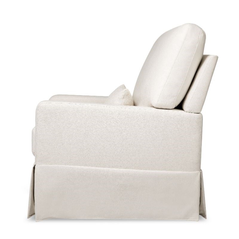 Namesake Classic Crawford Pillowback Comfort Swivel Glider in Cream
