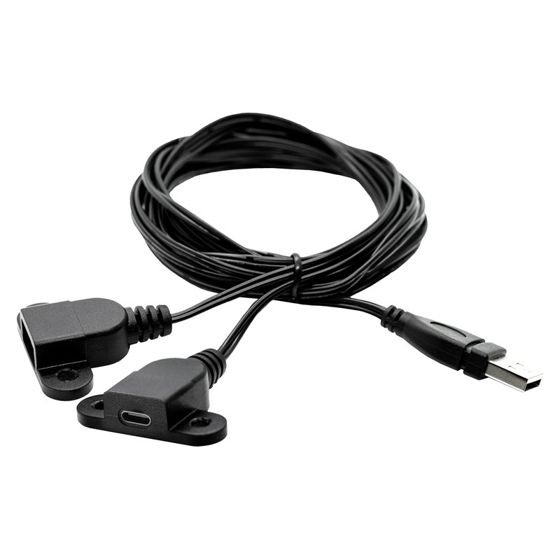 Namesake Lolly 2-Drawer Modern Wood Nightstand in White and Natural