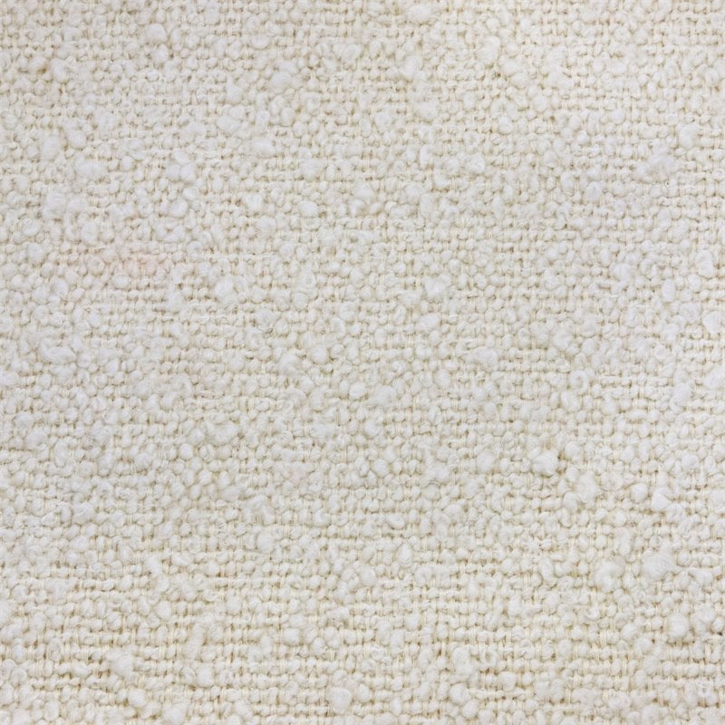 Namesake Enoki Modern Fabric Storage Ottoman in White Boucle