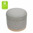 Namesake Naka Modern Fabric Storage Ottoman in Performance Gray