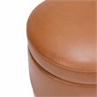 Namesake Naka Modern Leather Storage Ottoman in Tan