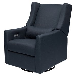 namesake kiwi modern fabric swivel glider recliner with usb