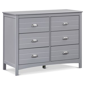namesake nolan 6-drawer modern wood double dresser