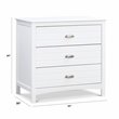 Namesake Nolan Modern 3-Drawers Pine Wood Kids Dresser in White