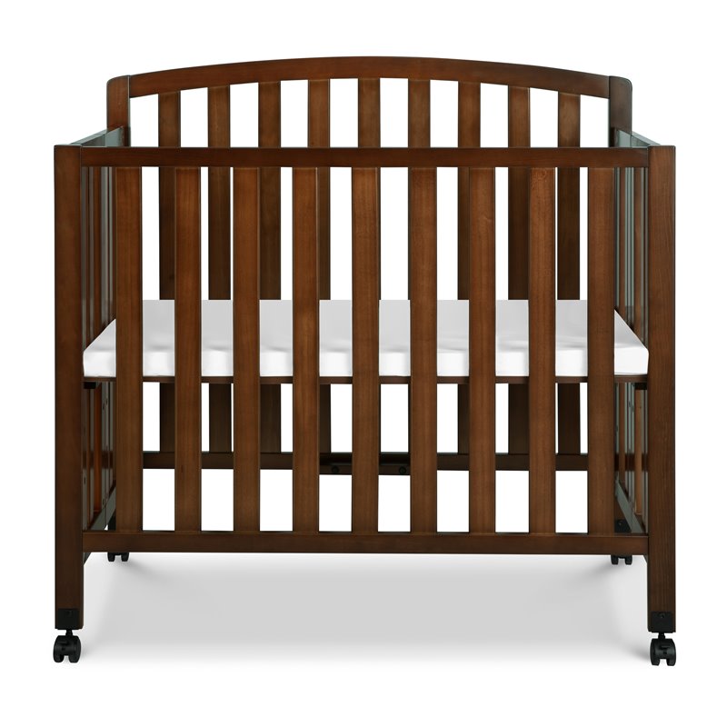 Namesake Dylan Transitional Wood 3-in-1 Mini Crib in Espresso