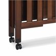 Namesake Dylan Transitional Wood 3-in-1 Mini Crib in Espresso