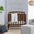 Namesake Dylan Transitional Wood 3-in-1 Mini Crib in Espresso