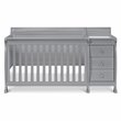 Namesake Kalani Wood 4-in-1 Convertible Crib & Changer in Gray