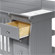 Namesake Kalani Wood 4-in-1 Convertible Crib & Changer in Gray