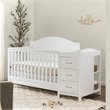 Namesake Charlie Wood 4-in-1 Convertible Crib & Changer in White