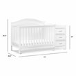 Namesake Charlie Wood 4-in-1 Convertible Crib & Changer in White