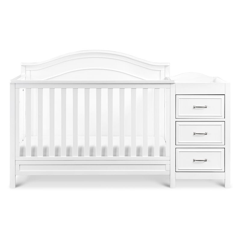 Namesake Charlie Wood 4-in-1 Convertible Crib & Changer in White