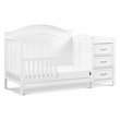 Namesake Charlie Wood 4-in-1 Convertible Crib & Changer in White