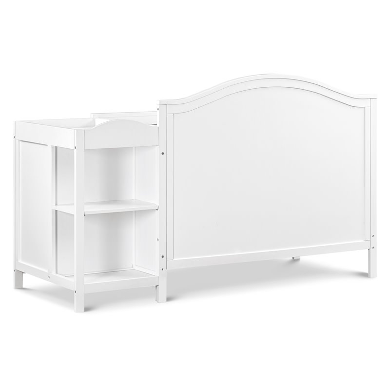 Namesake Charlie Wood 4-in-1 Convertible Crib & Changer in White