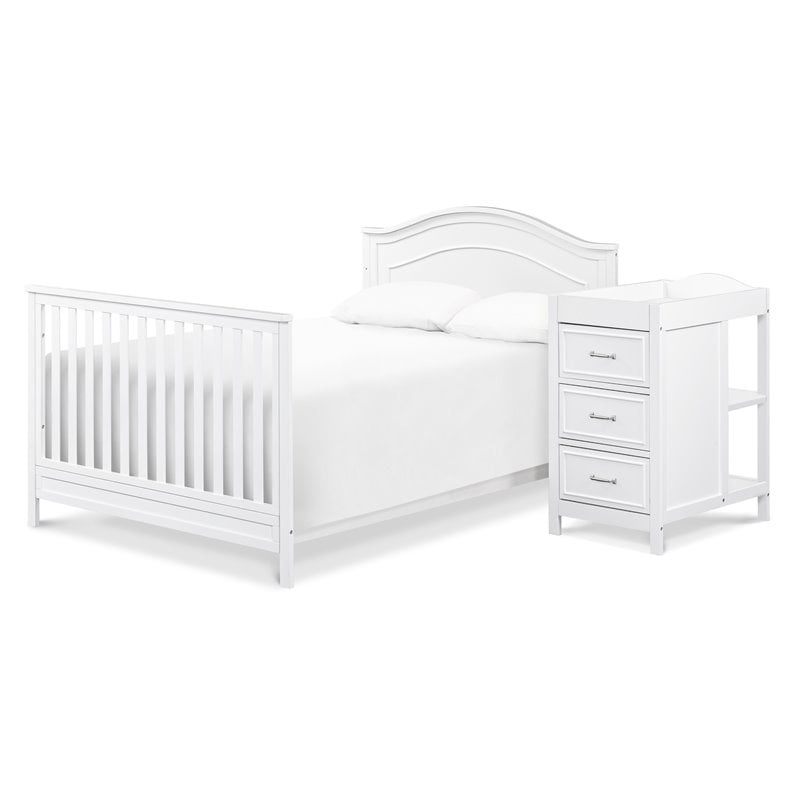 Namesake Charlie Wood 4-in-1 Convertible Crib & Changer in White