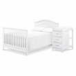 Namesake Charlie Wood 4-in-1 Convertible Crib & Changer in White