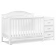Namesake Charlie Wood 4-in-1 Convertible Crib & Changer in White
