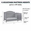 Namesake Charlie Wood 4-in-1 Convertible Crib & Changer in Gray
