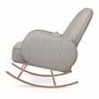 Namesake Compass Upholstered Modern Fabric Rocker in Gray