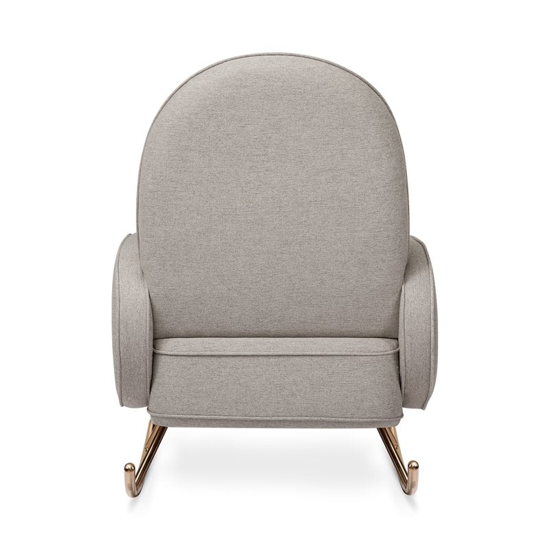 Namesake Compass Upholstered Modern Fabric Rocker in Gray