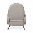 Namesake Compass Upholstered Modern Fabric Rocker in Gray