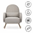 Namesake Compass Upholstered Modern Fabric Rocker in Gray