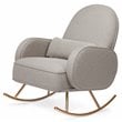 Namesake Compass Upholstered Modern Fabric Rocker in Gray