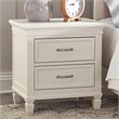 Namesake Darlington 2-Drawer Transitional Wood Nightstand in White