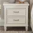 Namesake Darlington 2-Drawer Transitional Wood Nightstand in White